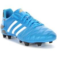 adidas 11questra fg lea mens football boots in blue