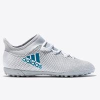 adidas X Tango 17.3 Astroturf Trainers - White/Energy Blue/Clear Grey, White/Blue/Grey/Clear