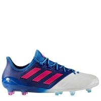 adidas Ace 17.1 Leather Firm Ground Football Boots - Blue/Shock Pink/W, Blue