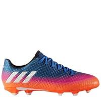 adidas Messi 16.1 Firm Ground Football Boots - Blue/White/Solar Orange, Blue