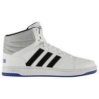 adidas hoops mid leather trainers mens