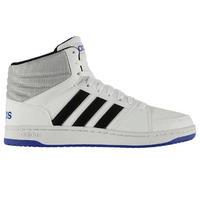 adidas hoops mid leather trainers mens