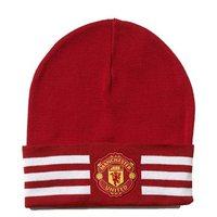 adidas manchester united fc 3 stripe woolie hat red