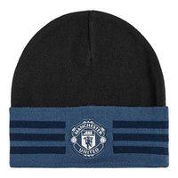 adidas Manchester United FC 3 Stripe Woolie Hat - Black