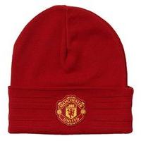 adidas manchester united fc official 3 stripe woolie hat scarlet redwh ...