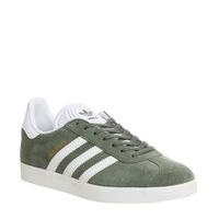 adidas gazelle trace green white