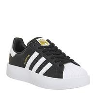 adidas superstar bold black white