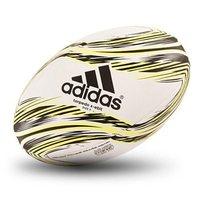 adidas Torpedo X-Ebit Training Rugby Ball - Size 5 - White/Umber/Solar Yellow