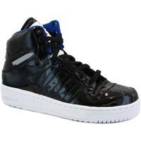 adidas attitude logo three womens shoes high top trainers in black