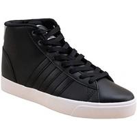 adidas cloudfoam daily qt mid womens shoes high top trainers in black