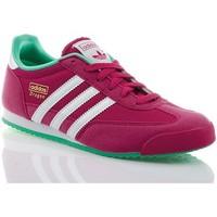 adidas dragon j womens shoes trainers in pink