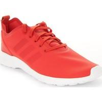 adidas zx flux smooth w womens shoes trainers in red