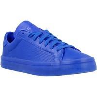 adidas courtvantage adicolor womens shoes trainers in blue