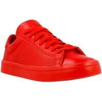 adidas courtvantage adicolor womens shoes trainers in red