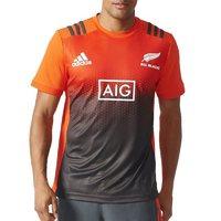 adidas New Zealand All Blacks Rugby Performance Tee 2017 - Orange