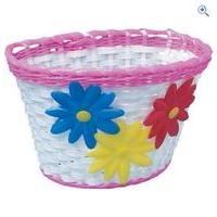 Adie Wicker Effect PVC Kids\' Basket - Colour: WHITE-PINK