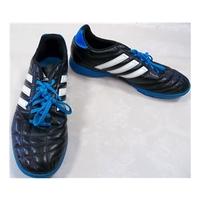 Adidas blue and black running shoes 8.5