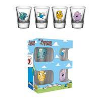 adventure time 4pk shot glass set