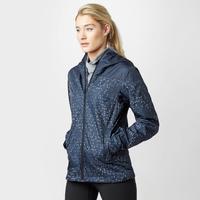 adidas womens printed wandertag jacket blue