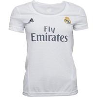 adidas Womens RMCF Real Madrid Home Jersey White/Clear Grey