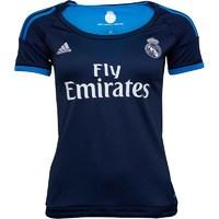 adidas Womens RMCF Real Madrid Third Jersey Night Indigo/Bright Blue