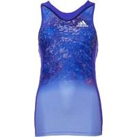 adidas Womens Adizero 3-Stripe Running Support Vest Night Flash/White