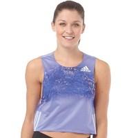 adidas Womens Adizero ClimaCool Running Singlet Light Flash Purple