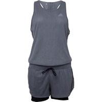 adidas womens climacool running jumpsuit dark grey