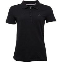 adidas womens essentials climalite polo black