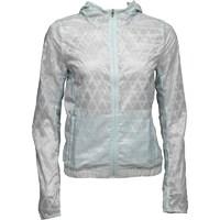 adidas womens run transparent climalite running jacket vapour green