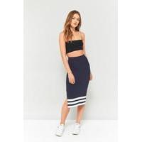 adidas Originals 3-Stripe Pencil Skirt, BLACK