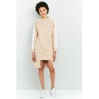 adidas originals notched hem sweatshirt dress pink