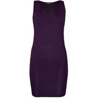 addison racerback mini dress purple