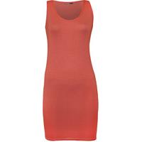 addison racerback mini dress coral