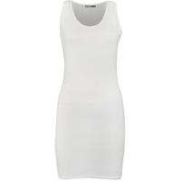 addison racerback mini dress white