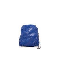 Adele Navy Metallic Chain Mini Bag