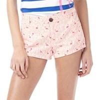 adidas neo womens all over print shorts coraljoy pink