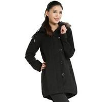 adidas Fur Woven Parka women\'s Jackets in Black