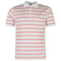 adidas 3 Colour Stripe Polo Shirt Mens