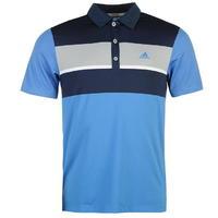 adidas chest block golf polo shirt mens