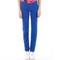 adidas neo womens colour skinny jeans blue