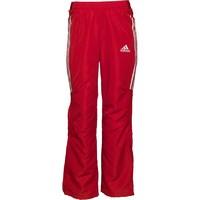 adidas womens 3 stripe track pants collegiate red