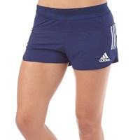 adidas Womens Adizero 3 Takumi Split Running Shorts Marine Blue