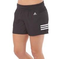 adidas Womens Response 3 Stripe ClimaLite 4 Inch Running Shorts Black/White
