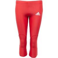 adidas Womens 3/4 Running Tight Leggings Collegiate Red