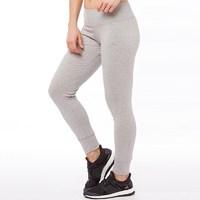 adidas Womens Essentials Linear Logo Tight Leggings Medium Grey Heather