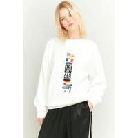 adidas Originals Archive White Pullover Sweatshirt, WHITE