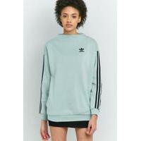 adidas originals funnel neck sweatshirt turquoise