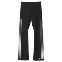 adidas Woven 3 Stripe Straight Pants - Womens - Black/White