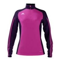 adidas mi team 14 plain quarter zip womens intense pinkcollegiate purp ...